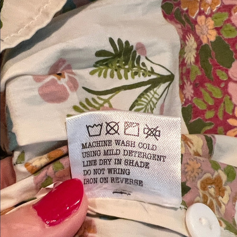 Olivia James Mae Floral Patchwork Button-Down Ski… - image 8